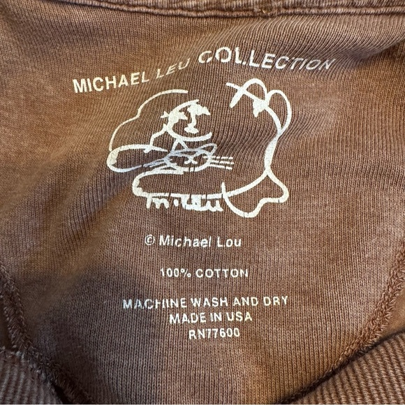 Michael Leu Collection Lightweight Soft Tan Brown Shell Button Cardigan Sz M - Picture 5 of 8